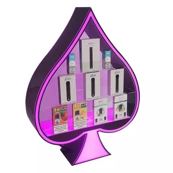 Spade A Electronic Cigarette Display Cabinet