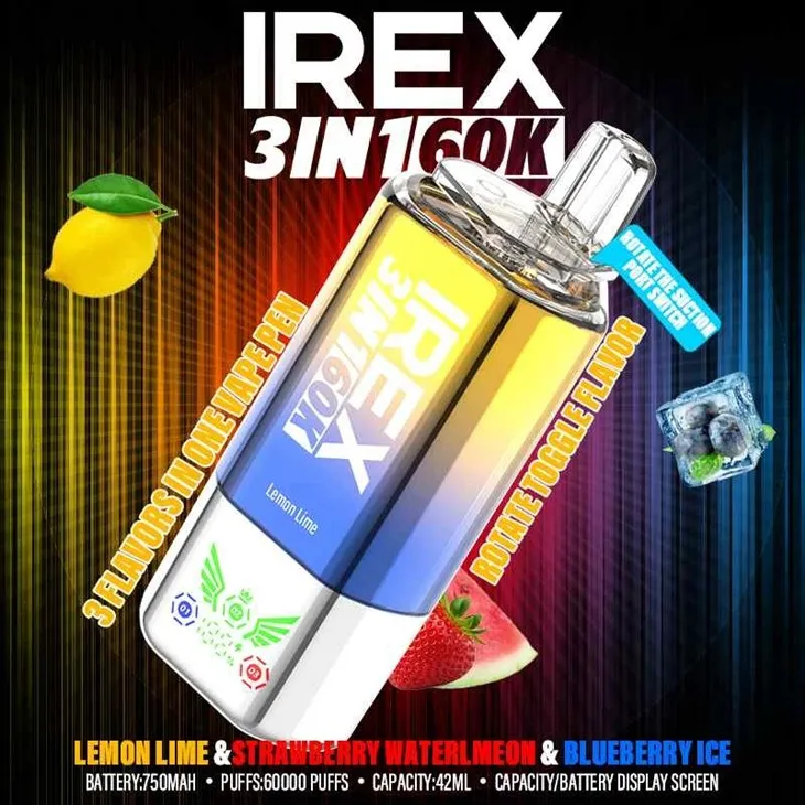 Lemon lime & Strawberry watermeon & Blueberry ice_IREX 3in1 60000