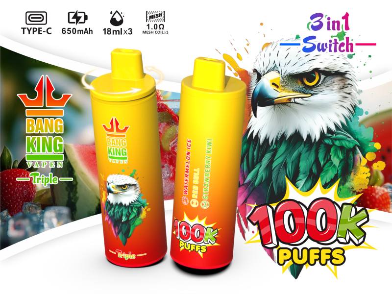 BANG KING VAPEN TRIPLE 100K 3IN1 BANG KING VAPEN TRIPLE 100K 3IN1
