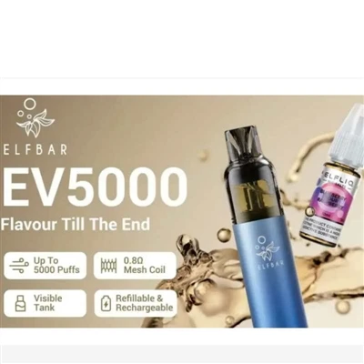ELFBAR lansira elektronsku cigaretu za ponovno punjenje EV5000 u Velikoj Brit...
