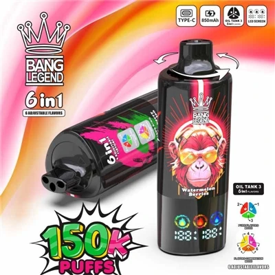 BANG LEGEND 150K jednokratna E-cigareta: Vodeće inovativno iskustvo sa tri li...