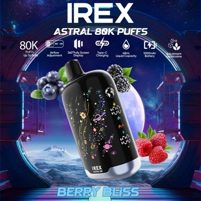 IREX Astral 80K – Vodeća E-cigareta za jednokratnu upotrebu velikog kapacitet...