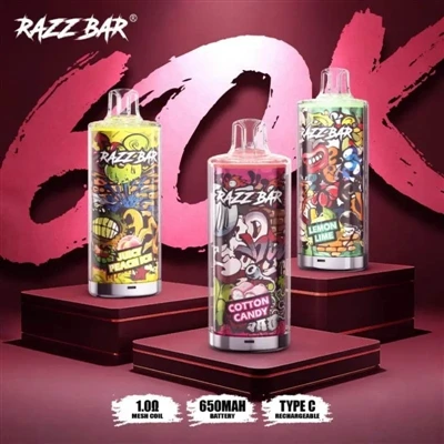 Razz Bar 60000: uvod u novu eru jednokratnih e-cigareta velikog kapaciteta.