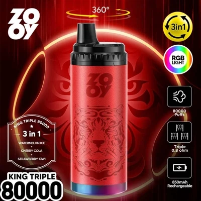 ZOOY KING 3-in-1 80000 Puff jednokratni Vape: tehnološke inovacije i dubinska...
