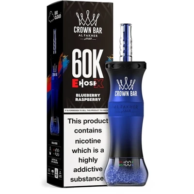 AL Fakher Crown Bar EHOSE X 60K: Vrhunsko iskustvo u jednokratnim E-cigaretam...