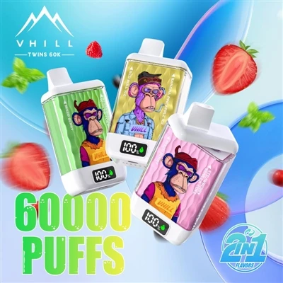 Vhill Twins 60000: Potpuno novo iskustvo u-jednokratnim E-cigaretama velike k...
