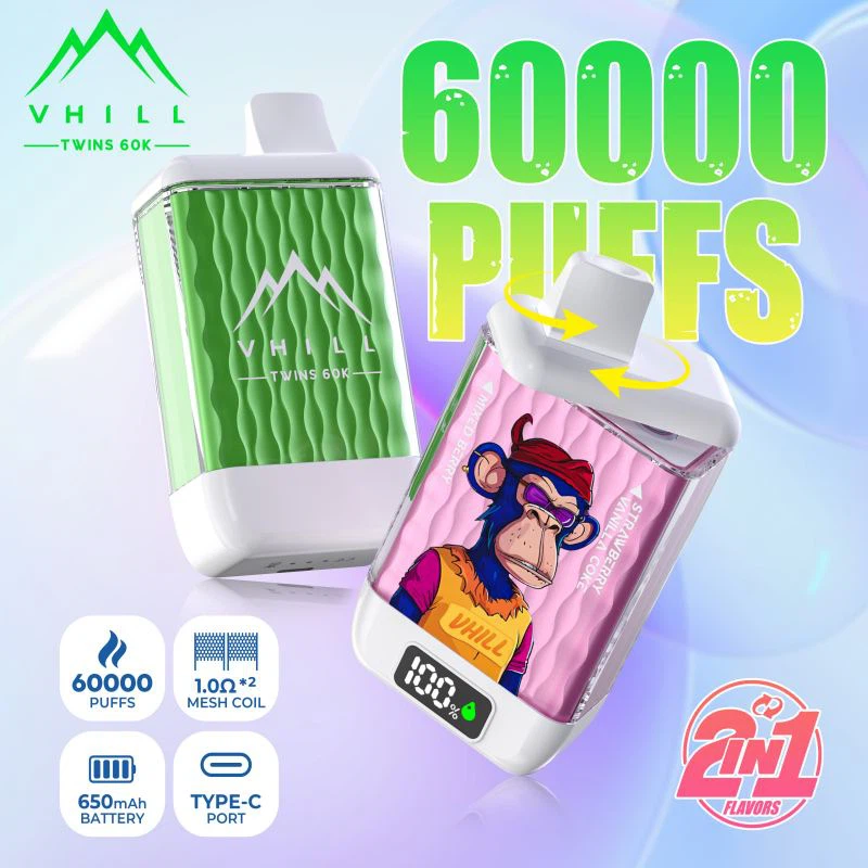 Vhill Twins 60000 E-cigareta za jednokratnu upotrebu: sveobuhvatna analiza st...