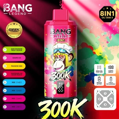 Bang Legend 300000: Otključajte novo iskustvo E-cigareta, uživajte u 300.000 ...