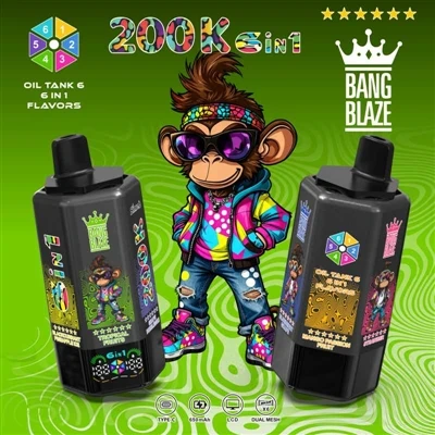 BANG BLAZE 200000 6in1: Šest ukusa u jednom, zaista se možete igrati s njima ...
