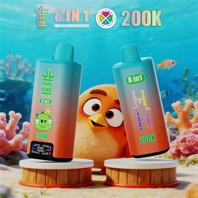 BANG KING VAPEN 200K 8IN1: Ultimativno iskustvo E-cigareta s više okusa i tre...