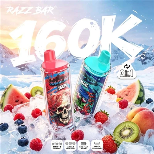 RazzBar Triple 160K: kada su tri iskustva spakovana u jedan uređaj, e-cigaret...