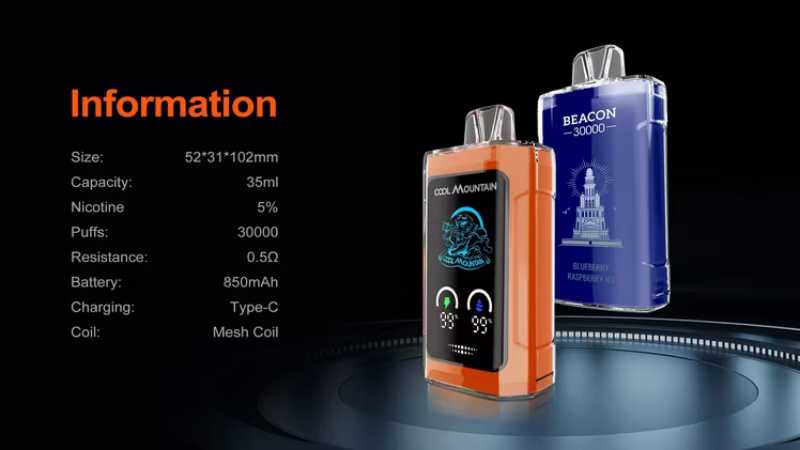 Original-Cold-Mountain-Beacon-30K-30000-Puffs-Disposable-E-Cigarettes-Vape-Box-35ml-Capcity-E-Liquid-2-Nicotine-Disposables-Vapes-Electronic-Cigarette-Vapor COOL MOUNTAIN BEACON 30000 4 Original-Cold-Mountain-Beacon-30K-30000-Puffs-Disposable-E-Cigarettes-Vape-Box-35ml-Capcity-E-Liquid-2-Nicotine-Disposables-Vapes-Electronic-Cigarette-Vapor COOL MOUNTAIN BEACON 30000 4
