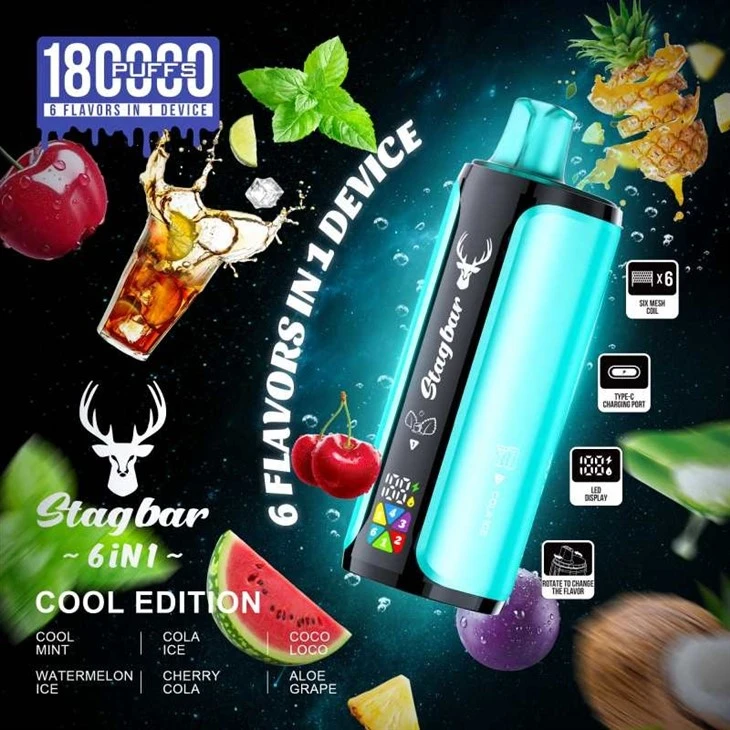 StagBar 6in1 180K Puffs Vap high quality